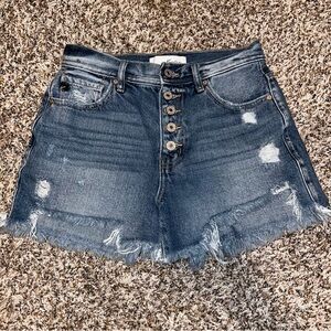KanCan Distressed Denim Shorts